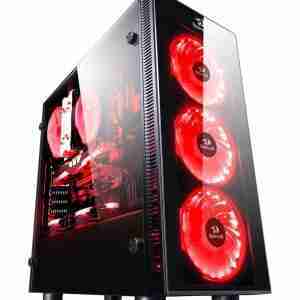 REDRAGON Gaming case GC601 Sidewipe, 4x RGB fans, Tempered Glass, μαύρο