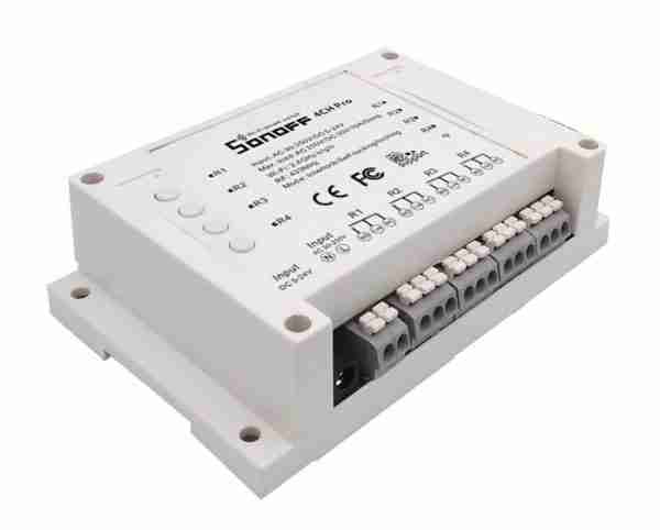 SONOFF Smart Διακόπτης 4CH PRO R2, 4 θέσεων, 10A, WiFi, RF, λευκός