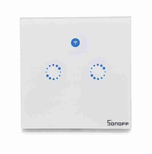 SONOFF Smart ασύρματος διακόπτης για φώτα T1 UK , WiFi, 2.5mm, λευκός