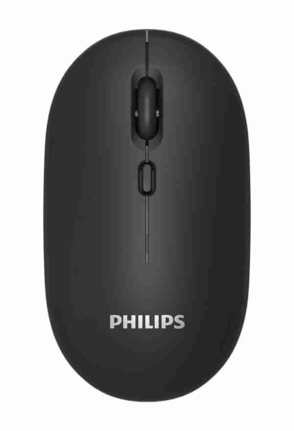 PHILIPS ασύρματο ποντίκι SPK7203, 1600DPI, 4 πλήκτρα, μαύρο