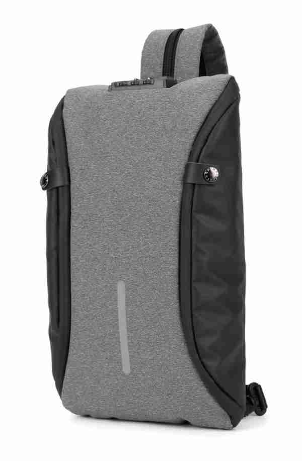 ARCTIC HUNTER τσάντα crossbody XB00046-DG, αδιάβροχη, lock, σκούρο γκρι