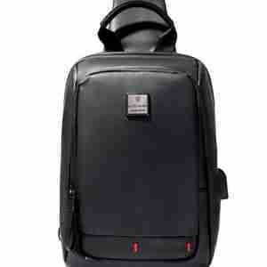 ARCTIC HUNTER Τσάντα Crossbody XB00088-BK, USB, αδιάβροχη, μαύρη