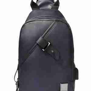 ARCTIC HUNTER Τσάντα Crossbody XB00089-BK, USB, αδιάβροχη, μαύρη