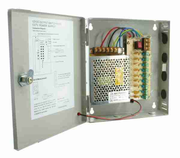 LONGSE Τροφοδοτικό Z-12V10A-9L, 220V/12V, 9 καμερών
