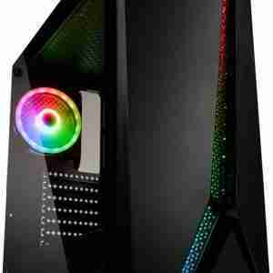Kolink Quantum RGB Midi Tower Tempered Glass PC Case (E-ATX, 340mm GPU, panel)