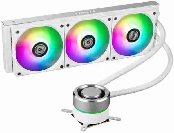 Lian Li Galahad 360 Silver Liquid CPU Cooler - 360mm RGB water Cooler