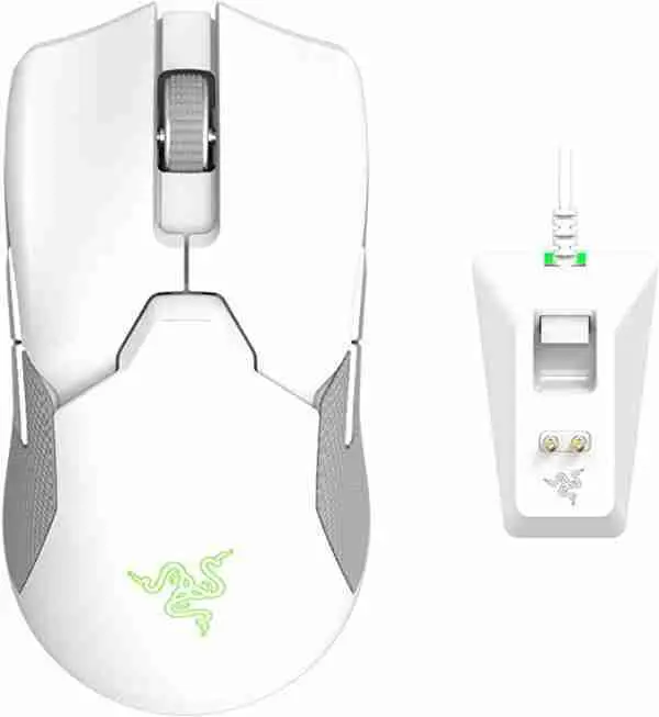 Razer VIPER ULTIMATE MERCURY & CHARGE DOCK - Wireless Optical RGB Gaming Mouse Chroma