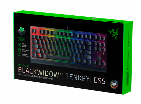 BlackWidow V3 Tenkeyless 2020 3D Front