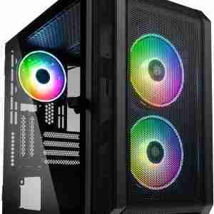 Kolink Citadel Mesh ARGB Micro-ATX Tower Tempered Glass PC Case (3 PWM fans)