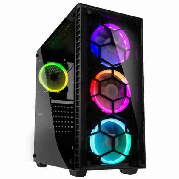 Kolink Observatory RGB Midi-Tower, Tempered Glass PC Case - black Window