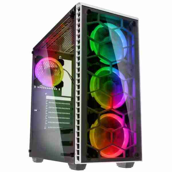 Kolink Observatory RGB Midi-Tower, Tempered Glass PC Case - white Window