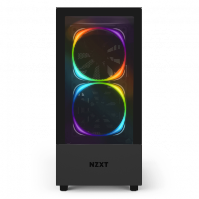 H510 Elite Black no system front power on rgb lighting