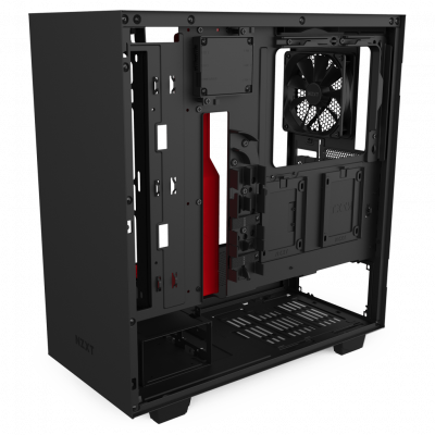 H510i BlackRed open sidefront 34