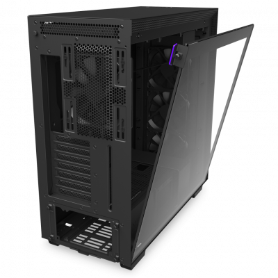 H710 BlackBlack no system rear hinged glass