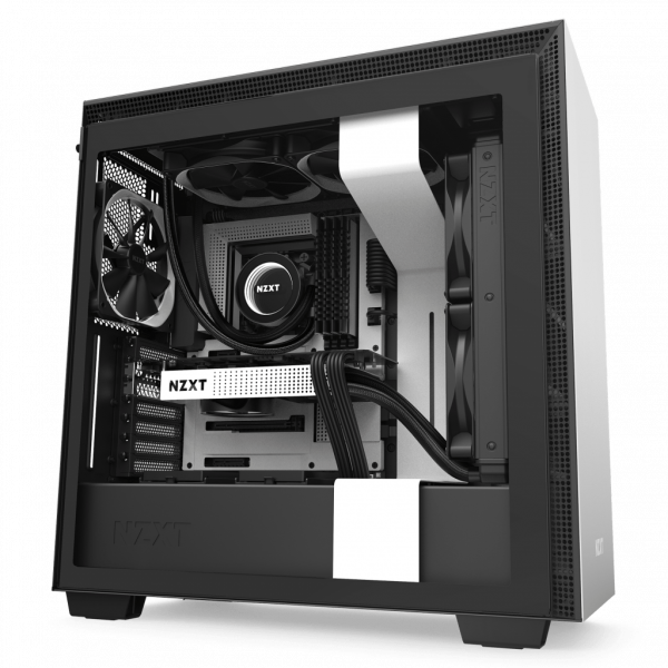 NZXT H710 WHITE- Tempered Glass - 272mm EATX PC Case