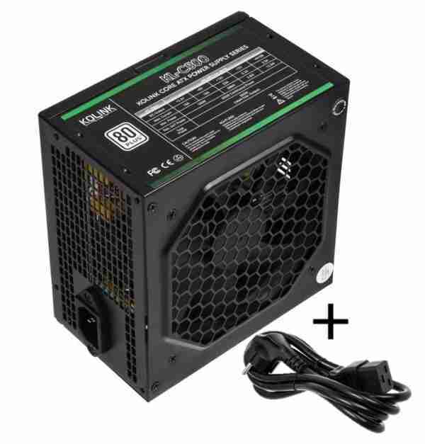 Kolink Core 80 PLUS PSU 500 Watt PC Power Supply - With Cable