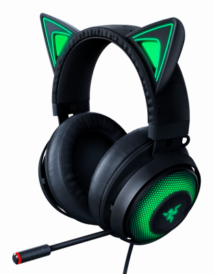 Razer KRAKEN KITTY BLACK - Chroma USB Gaming Headset 1 RZR Kitty Render012019 BlackRGB e1615985197740