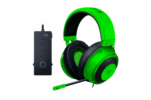 Razer KRAKEN 7.1 TOURNAMENT (Green) - THX Audio Controller - Cooling Gel Ear Cups - Gaming Headset