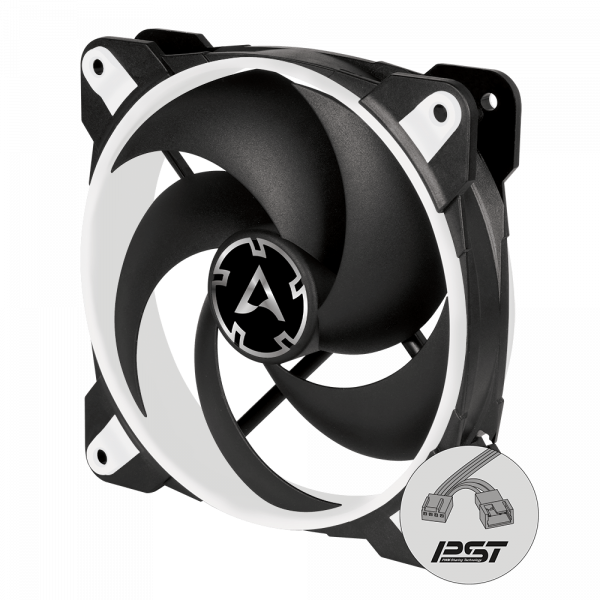 Arctic BIONIX P120 (WHITE) - Pressure-optimised 120 mm Gaming Fan with PWM PST