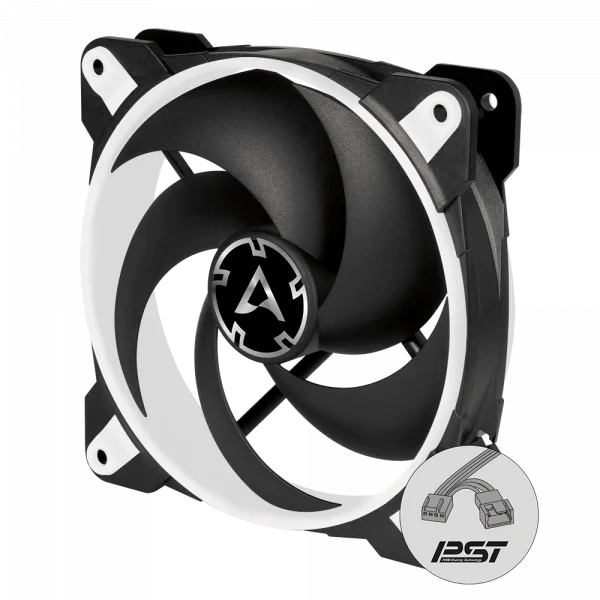 Arctic BIONIX P120 (WHITE) - Pressure-optimised 120 mm Gaming Fan with PWM PST