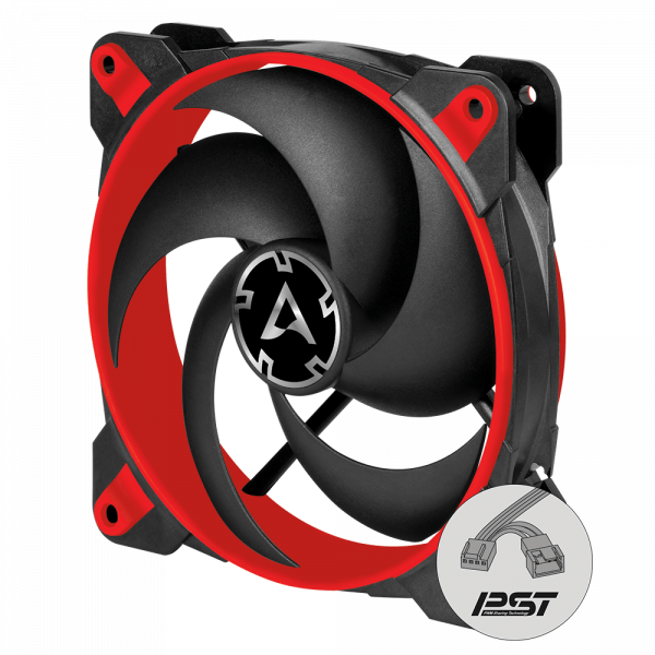 Arctic BIONIX P120 (RED) - Pressure-optimised 120 mm Gaming Fan with PWM PST