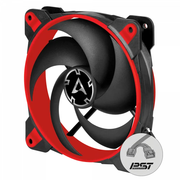 Arctic BIONIX P120 (RED) - Pressure-optimised 120 mm Gaming Fan with PWM PST