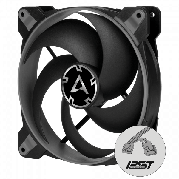 Arctic BIONIX P120 (Grey) - Pressure-optimised 120 mm Gaming Fan with PWM PST
