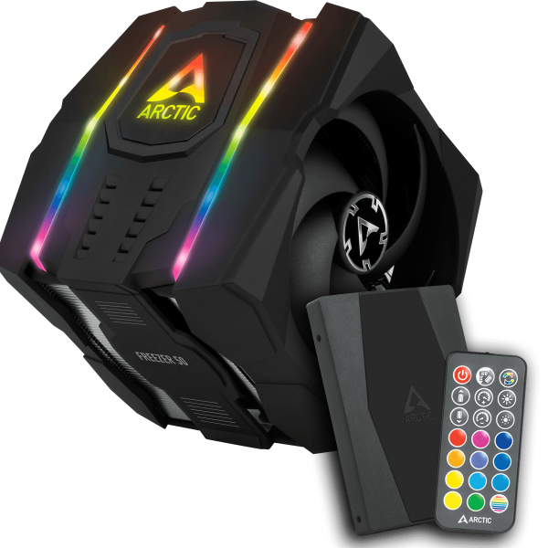 Arctic Freezer 50 W/ ARGB Controller - Dual Tower CPU Cooler