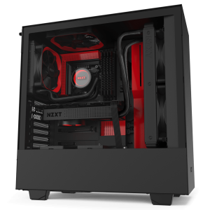 NZXT H510 Black Red - Tempered Glass