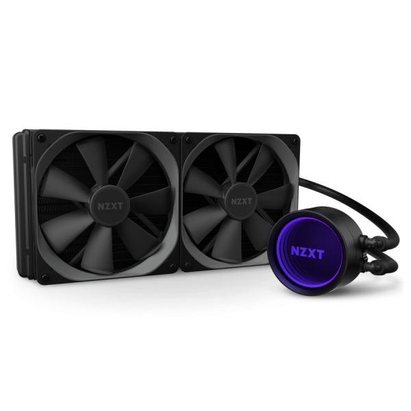 NZXT KRAKEN X63 (280mm) RGB Variable Speed Liquid Cooler - (Includes AM4 Bracket & Hue 2)