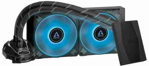 Arctic Liquid Freezer II - 240 RGB Black : All-in-One CPU Water Cooler with 240mm radiator and 2x P1