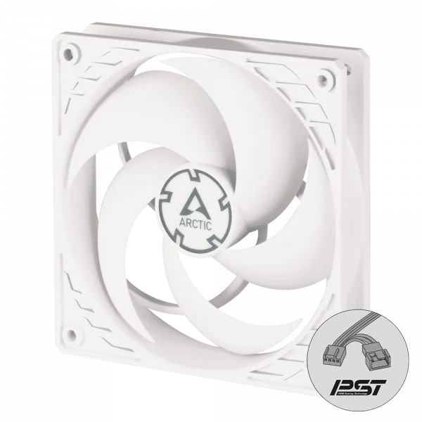 Arctic F12 PWM PST (White) - 120mm case fan with PWM control and PST cable