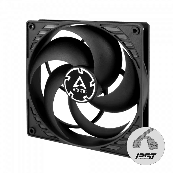 Arctic F14 PWM PST (black) - 140mm case fan with PWM control and PST cable