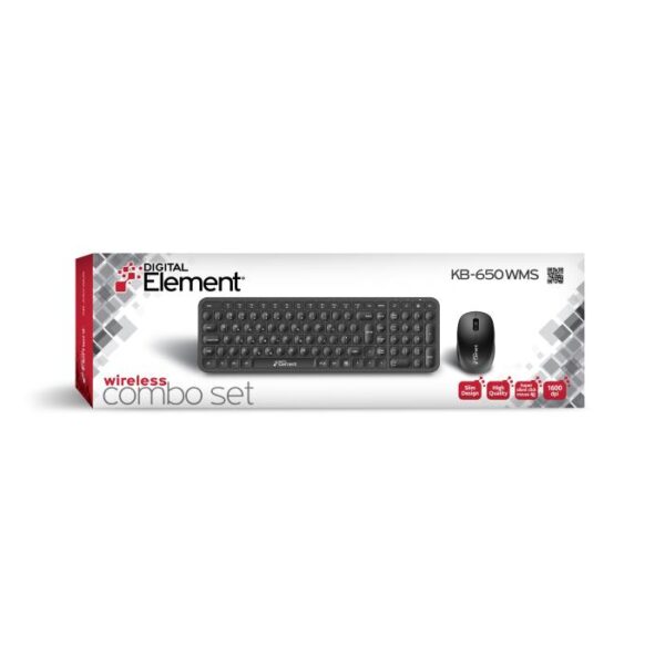 Keyboard & Mouse Wireless Element KB-650WMS - Image 2