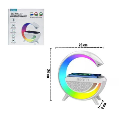 BT2301 Ηχείο Bluetooth 5W με Ραδιόφωνο LED Wireless Charging Speaker 3