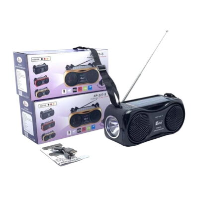 EPE FP-227-S Φορητό Ηλιακό Ηχείο με USB & φακό – Wireless speaker with USB & torch