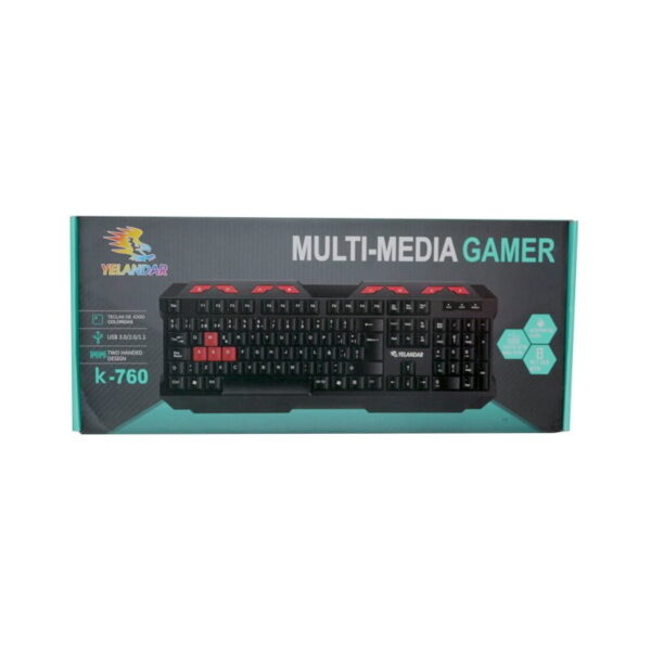 Yelandar Gaming Πληκτρολόγιο K-760 - Multi-media Gamer Keyboard