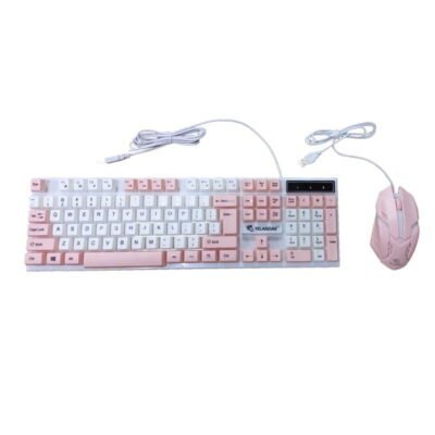 Yelandar YA 4600 Σετ πληκτρολόγιο ποντίκι ενσύρματα RGB φωτισμός Gaming keyboard set RGB light 1