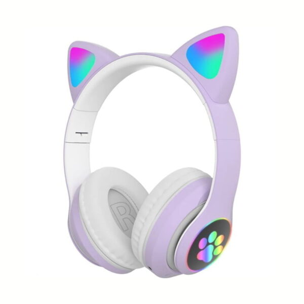 Ασύρματα ακουστικά αφτιά γάτας με εναλλασσόμενο φωτισμό STN-28 - Wireless cat headset