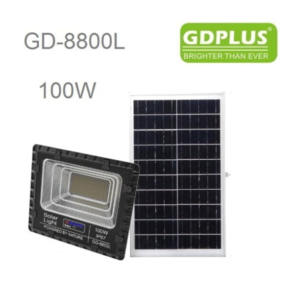 Ηλιακός προβολέας τοίχου με τηλεχειριστήριο 100W GD-8800L GDPLUS