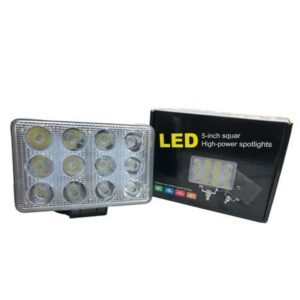 Προβολέας αυτοκινήτου 36W 12LED - 5 INCH  SQUAR HIGH POWER SPOLIGHTS 10-80V DC