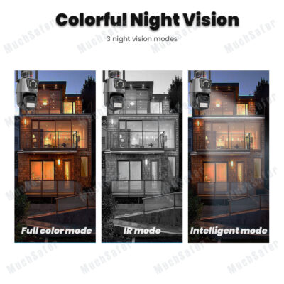 WIFI Dual Lens Smart Home Wireless Outdoor Security Camera iCSee 6MP WiFi IP PTZ CCTV Network Camera