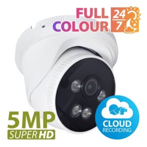 PZ-IPD-5SP-IR 5.0MP IP DOME CAMERA  FULL COLOR 1.1 CLOUD 30M IR 2.8MM