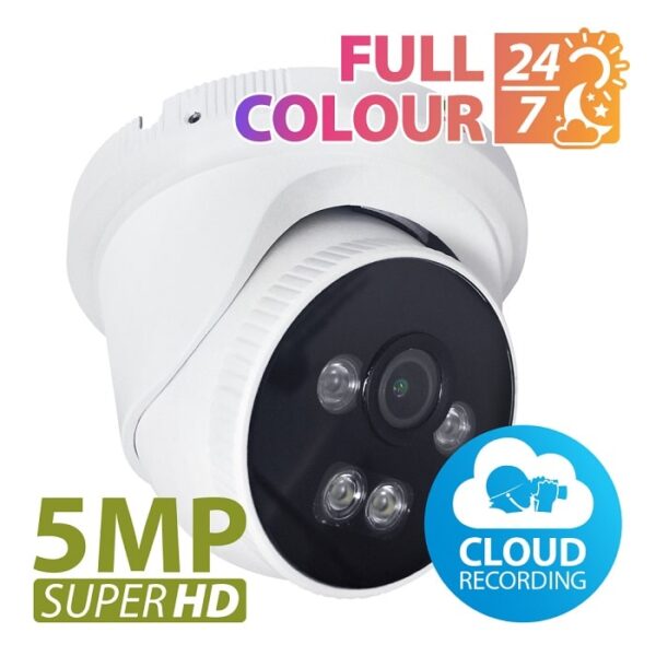 PZ-IPD-5SP-IR 5.0MP IP DOME CAMERA  FULL COLOR 1.1 CLOUD 30M IR 2.8MM