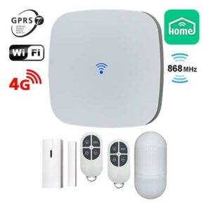 Ασύρματο σύστημα συναγερμού FINE 4G White με σύνδεση 4G για ολοκληρωμένη ασφάλεια και απομακρυσμένη διαχείριση.