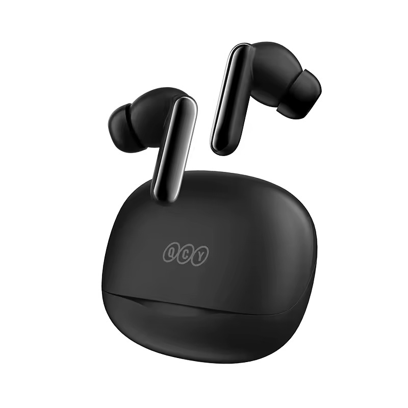 QCY Melobuds N50 ANC Black – 45db ANC TWS Earbuds 6 mic ENC, IPX4 BT5.4