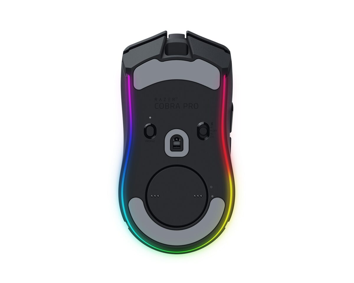Razer COBRA PRO – Wireless Gaming Mouse – 30000 DPI – RGB UNDERGLOW – Bluetooth / 2.4Ghz – 77g