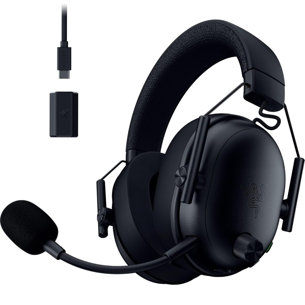 Razer BLACKSHARK V3 Black – Wireless Gaming Headset – 70h Battery – 2.4GHz/BT/USB – PC/PS5/Switch