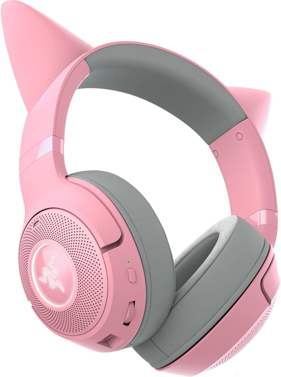 Razer KRAKEN KITTY V2 BT - Quartz - RGB - 7.1 Gaming Headset - Kitty Ears - Bluetooth 5.2 3 Razer KRAKEN KITTY V2 BT - Quartz - RGB - 7.1 Gaming Headset - Kitty Ears - Bluetooth 5.2 - Image 3