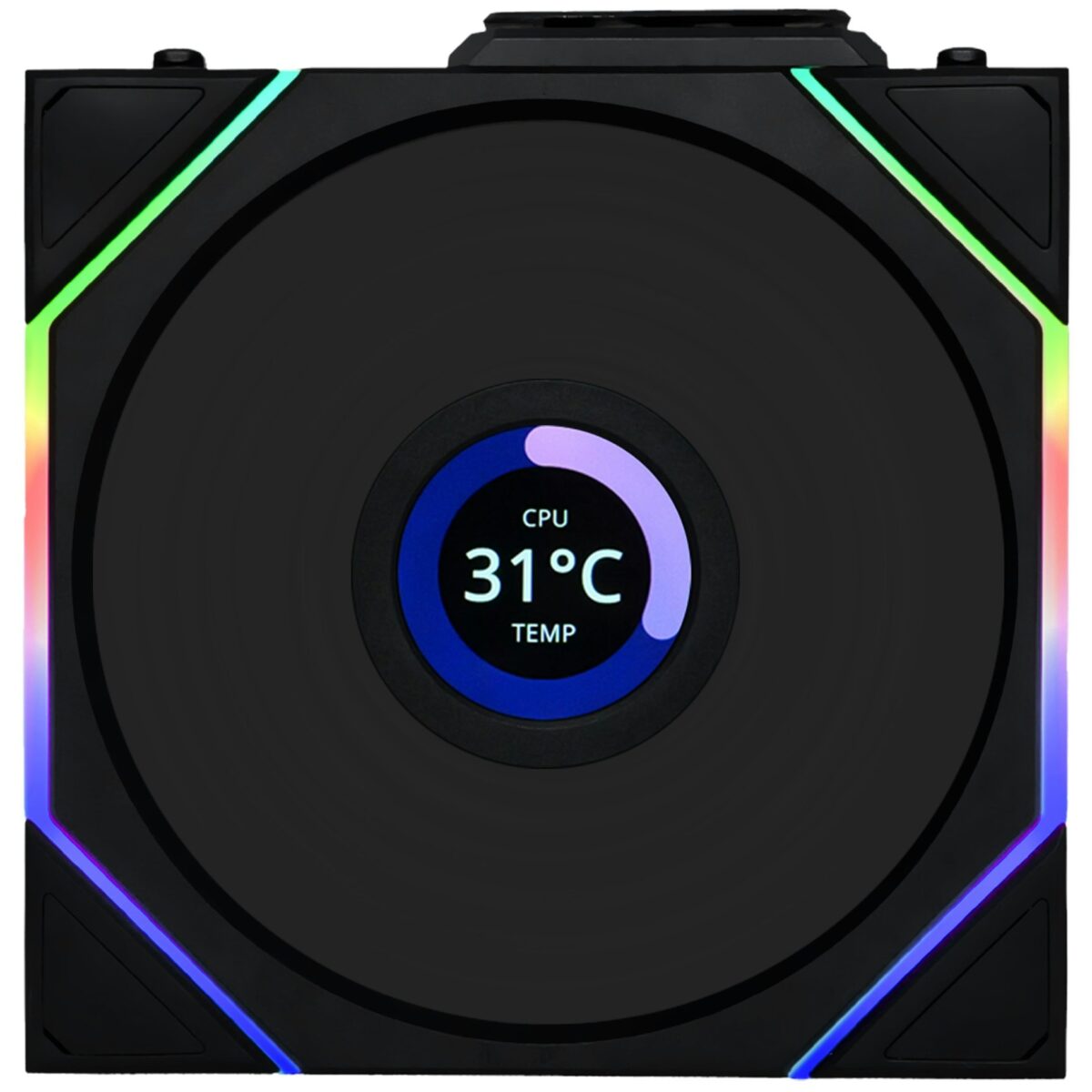 Lian Li UNI FAN TL-LCD Wireless 120 Black (1pc) Case Fan – No Controller Included